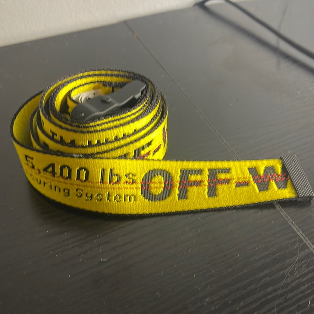 Off white yellow belt